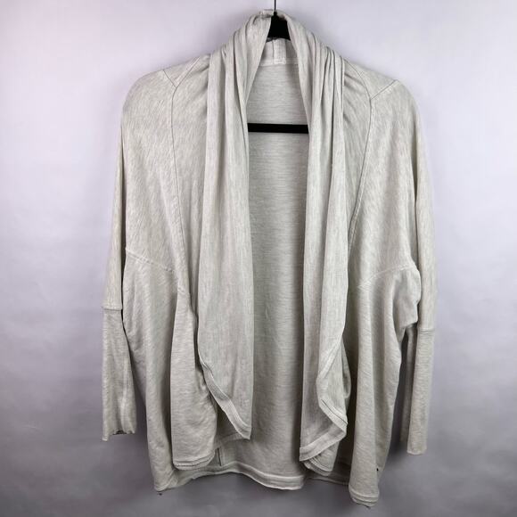 Lululemon, Cocoon Wrap, Heathered Gray, Modal Blend, Lounge Cardigan Yoga - Picture 2 of 16